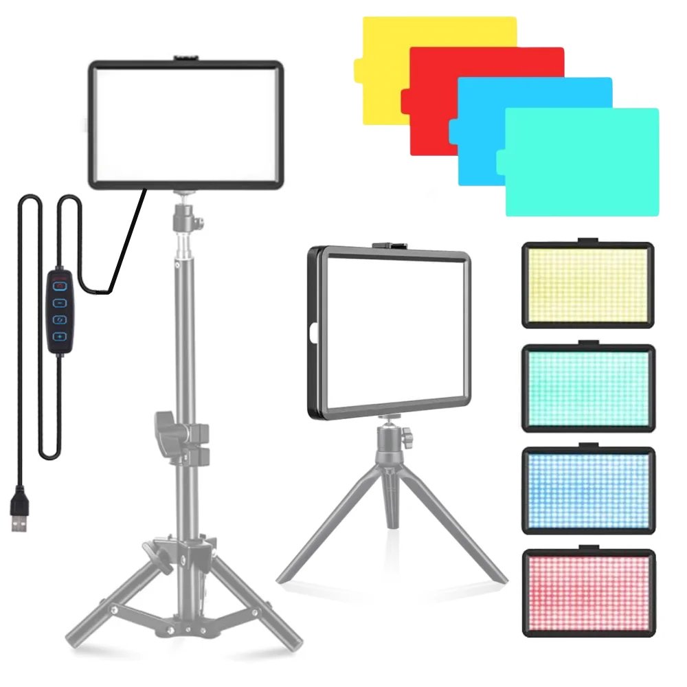 8" RGB LED Photo Studio Panel – 3000-6000K Live Stream Light
