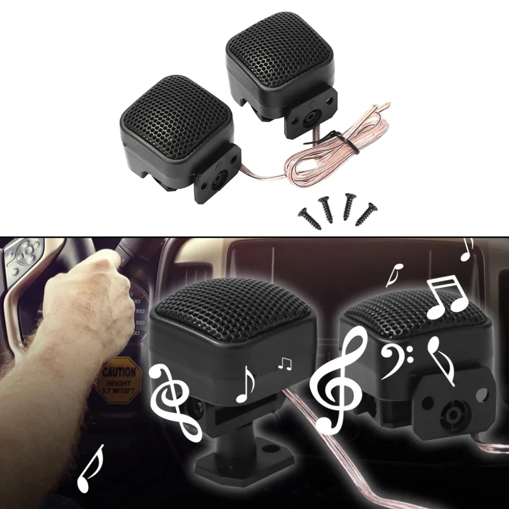 1 Pair 500W Car Weeter Speakers Car Audio