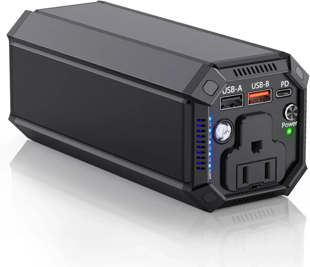 100W Portable Power Bank with AC Outlet, 65W PD USB C Laptop Charger, 27000mAh Backup for Travel & Outdoor