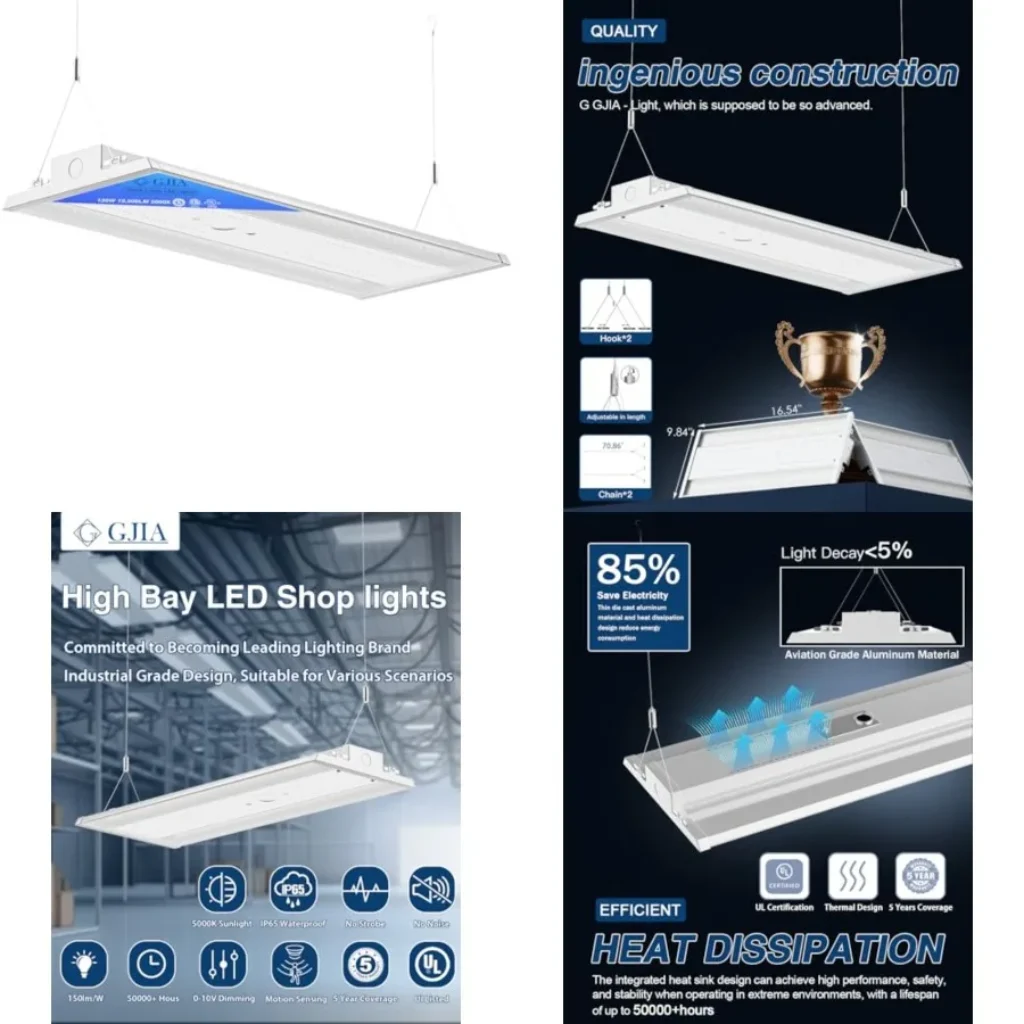 130W LED Linear High Bay LED Shop Lights,