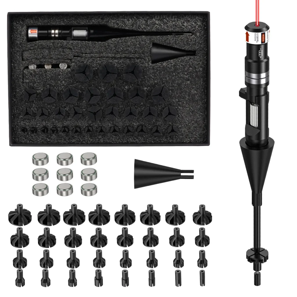 1356 Red Dot Laser Boresighter: Fast Zeroing & Dry Fire Training for .17-12GA.