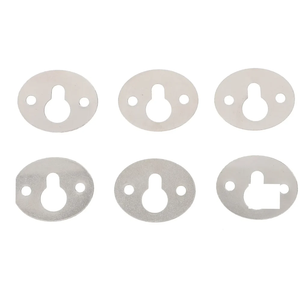 15Pcs Oval Keyhole Hangers Iron Picture Frame Hanging Fasteners Lightweight Shelf Brackets Tool for Wall Art Decoration Hanging