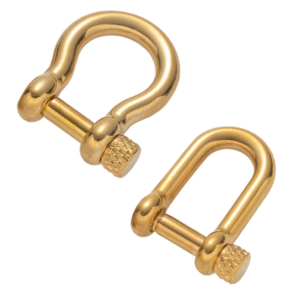 1pcs 304 Stainless Steel D-Ring Anchor Shackle Clasps Screw Lock Bow Horseshoe Buckle for DIY Bracelets Purse Jewelry Making