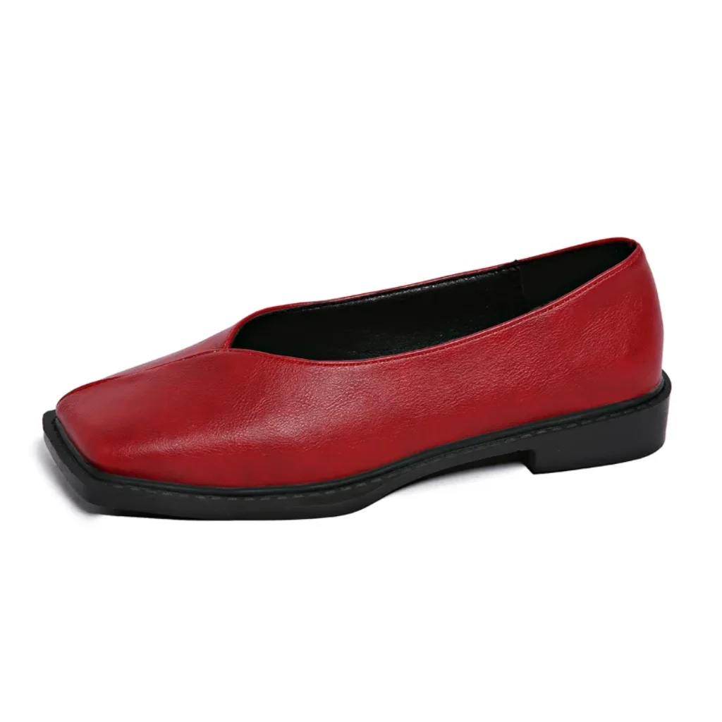 2026 Flat Shoes Women’s Slip-On Round Toe Retro