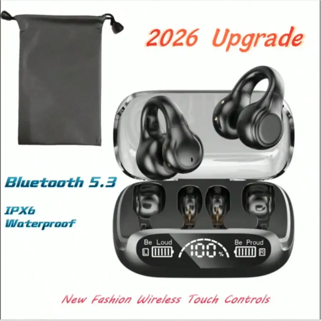 2026 Upgrade Wireless Bone Conduction Headphones, Open Ear