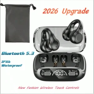 2026 Upgrade Wireless Bone Conduction Headphones, Open Ear