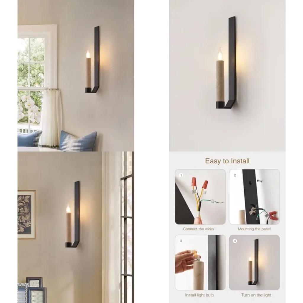 21.6-inch Modern Linear Wall Sconce Alabaster Natural Marble
