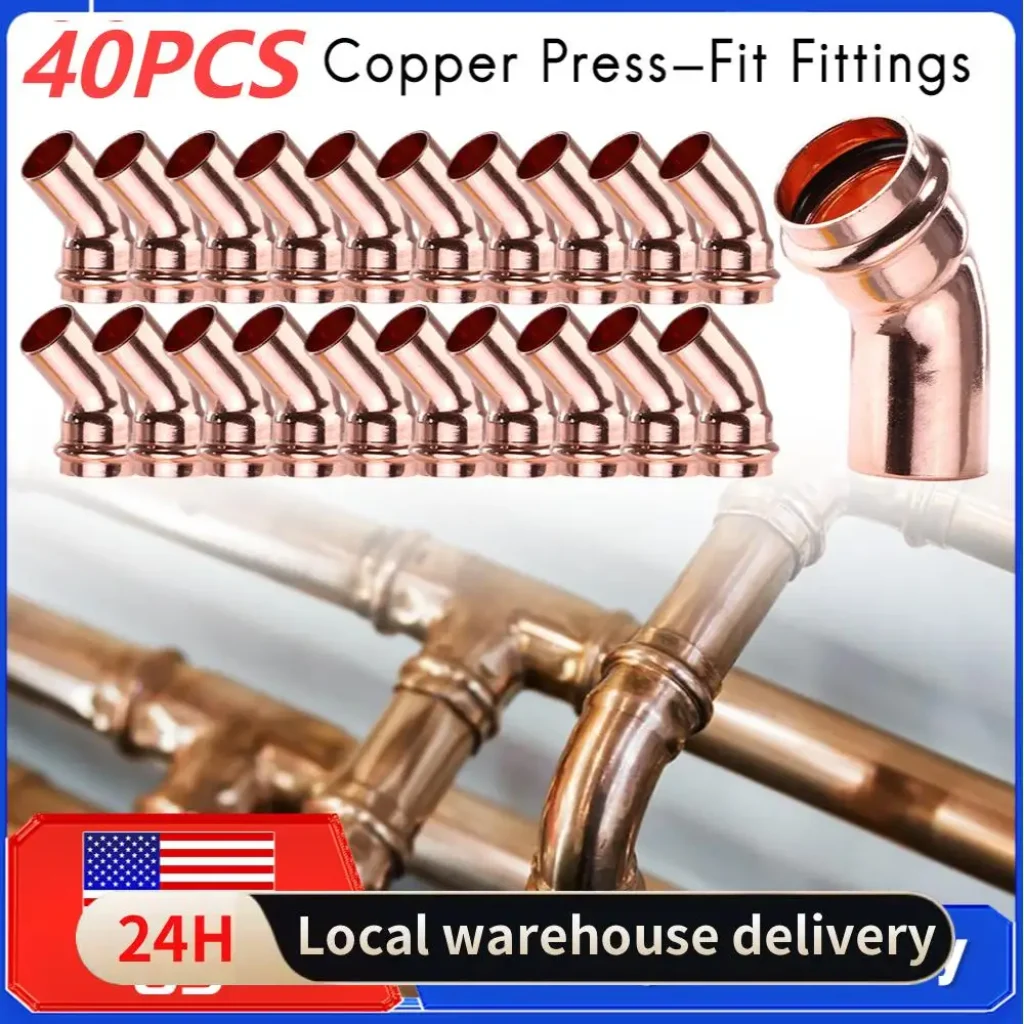  45-Degree Street Elbow Leakproof Copper Tubing Fittings