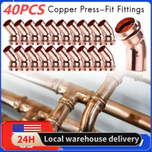  45-Degree Street Elbow Leakproof Copper Tubing Fittings
