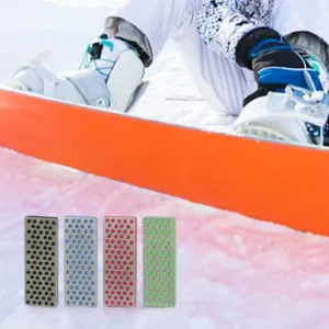 4pc Snowboard File Edge Bevel Tuning Kit Side Ski Angle Tool Ski Wax Remover Ski Board Edge Sharpener Polishing Tool 70x25x4.4mm