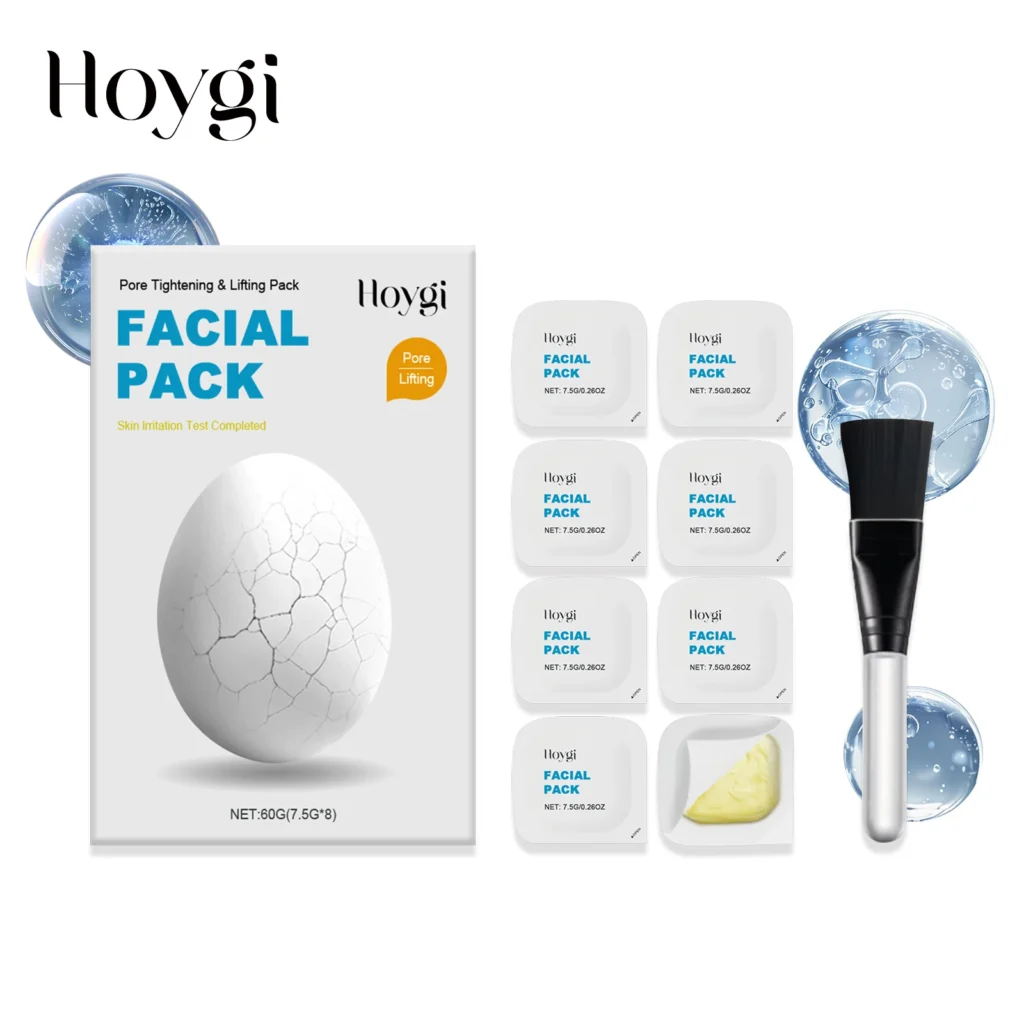 4PCS full face care apply facial mask moisturizing mild ingredients skin care facial mask with applicator