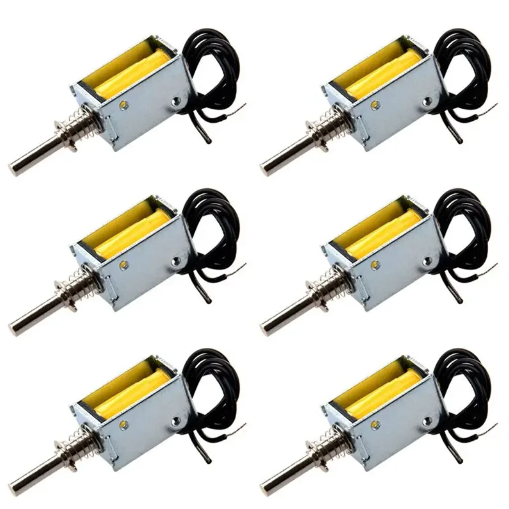 6X DC 4.5V 40G/2Mm Open Frame Actuator Push Pull Solenoid Electromagnet New