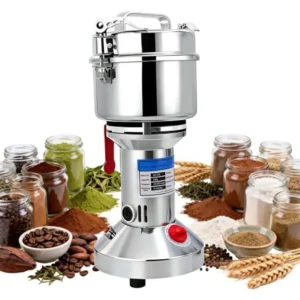 750g Grain Mill Grinder, 2000W High Speed Wheat Grinder for Making Flour, Stainless Steel Countertop Grain Mill Flour Suitable