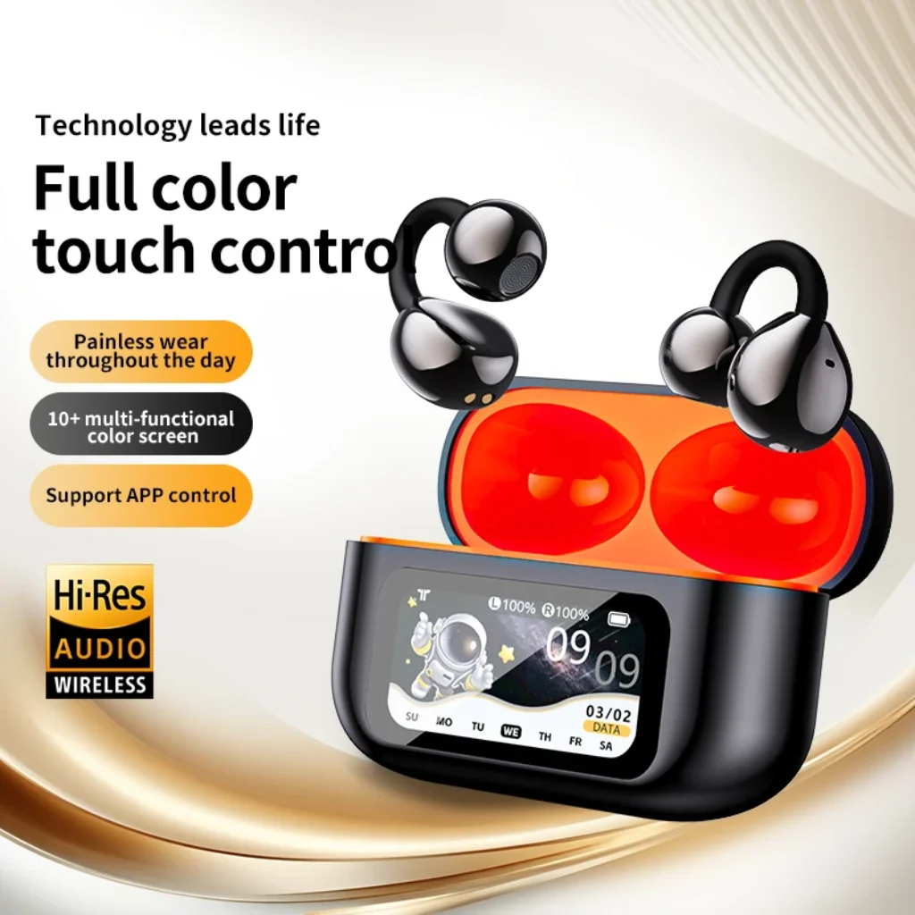 AI Translation Headphones True Wireless Earbuds LED Power