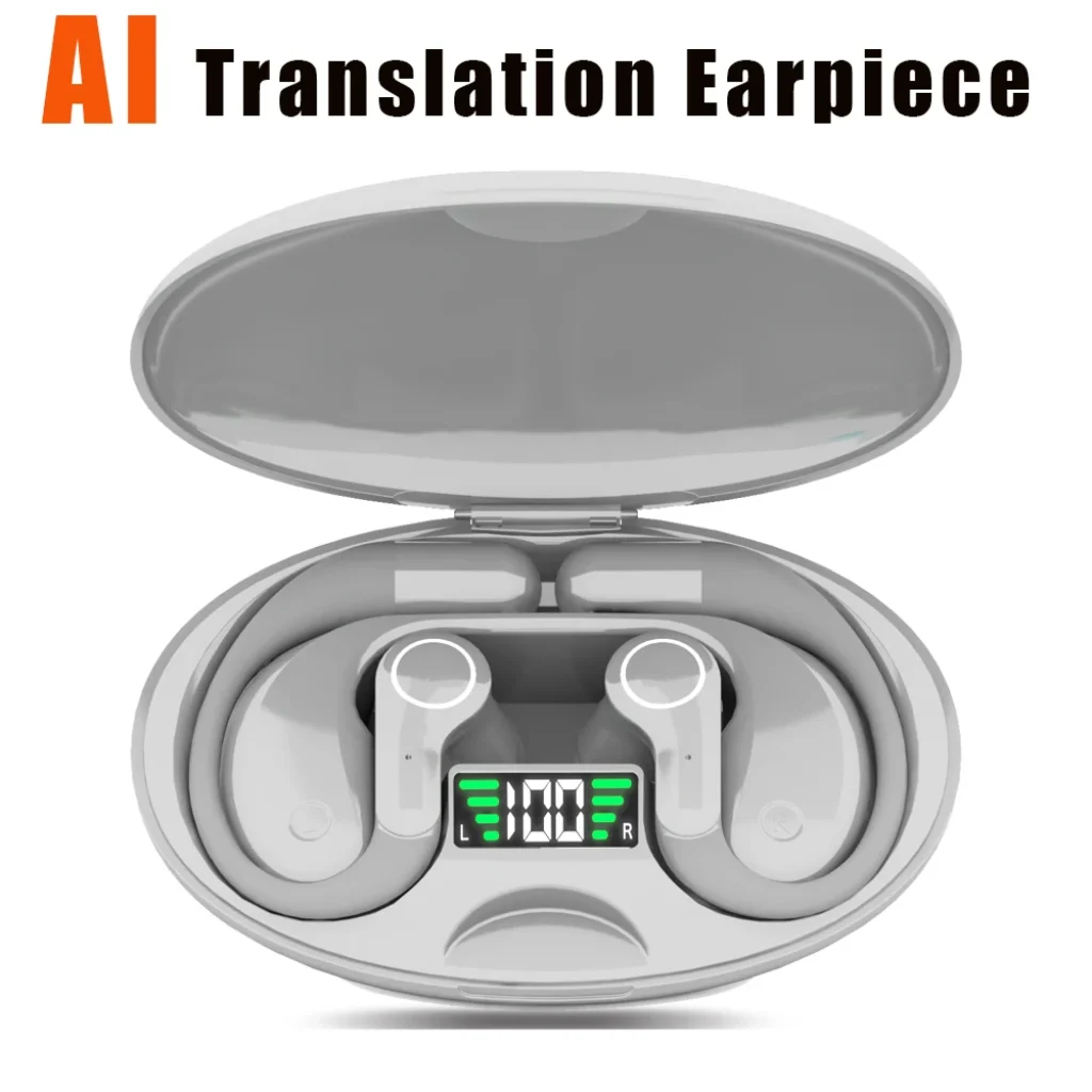 Ai Translator Earbud Device Real Time 2-Way Translations