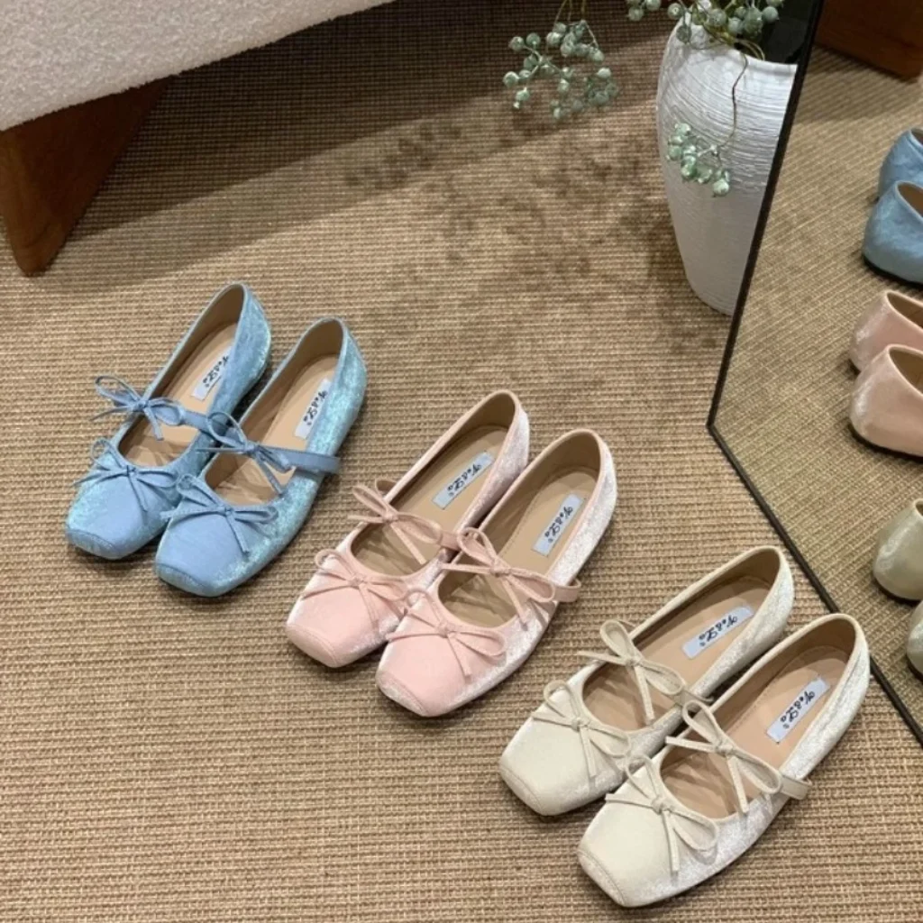 Autumn trend Fashion Generous Ballet shoes Gentle French