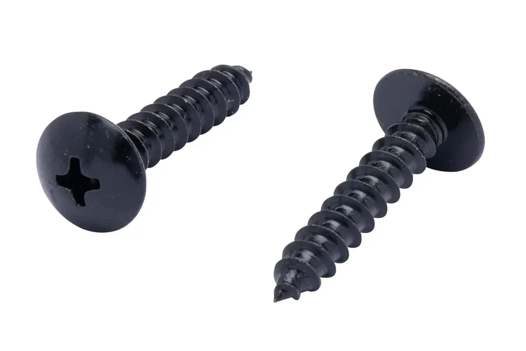 Black Xylan Coated 304 Stainless Steel Truss Head Wood Screws #10 x 1″, 25 Pack, Corrosion Resistant for Indoor/Outdoor