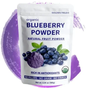 Blueberry Powder, Berry Powder Muffins, Pancakes, Oatmeal, 6.35