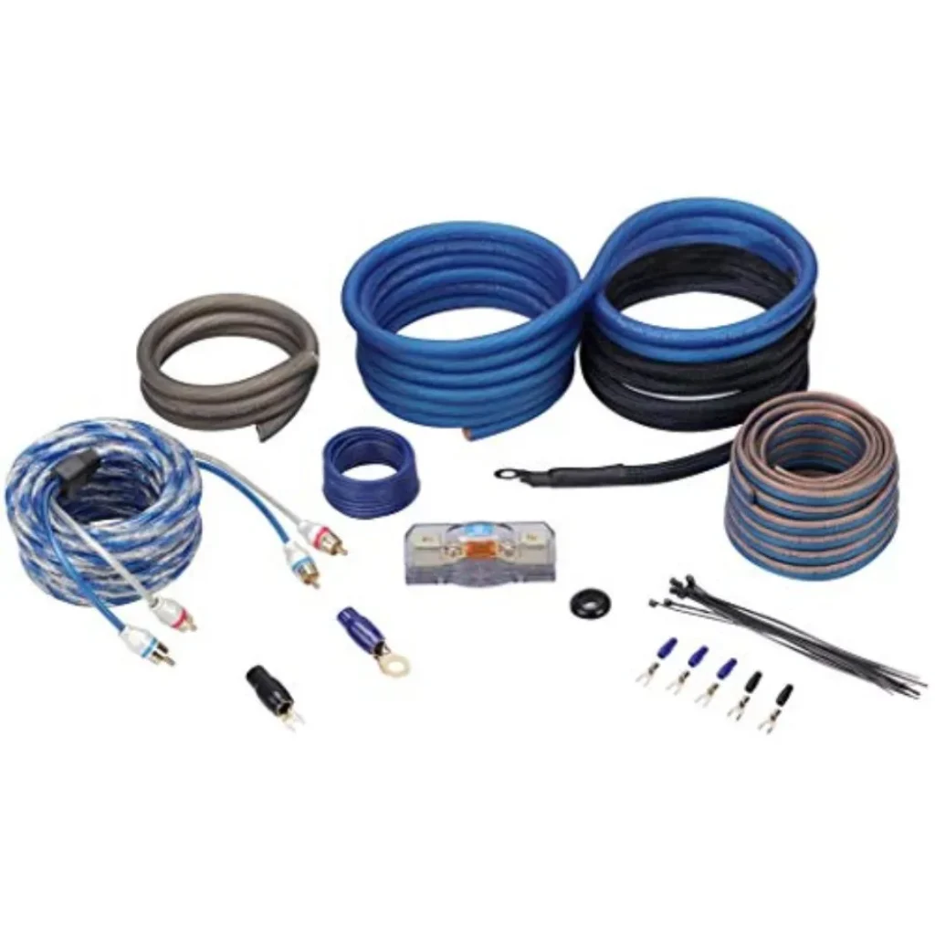 Car audio installation kit, 100 copper, silver-tinned gold-plated,