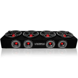 Car Audio Midrange Enclosure 4 x 6.5-inch Speakers,