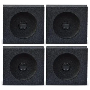 Car audio speaker enclosures bedliner application, polyurea-coated steel,