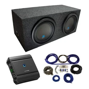 Car audio subwoofer enclosure: sealed dual 10 rearfire