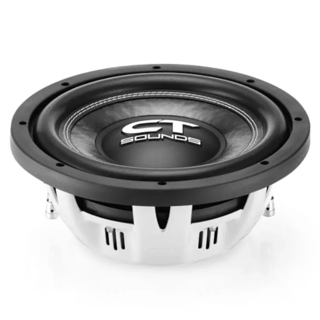 Car audio subwoofer compact vehicles, polypropylene cone, black,