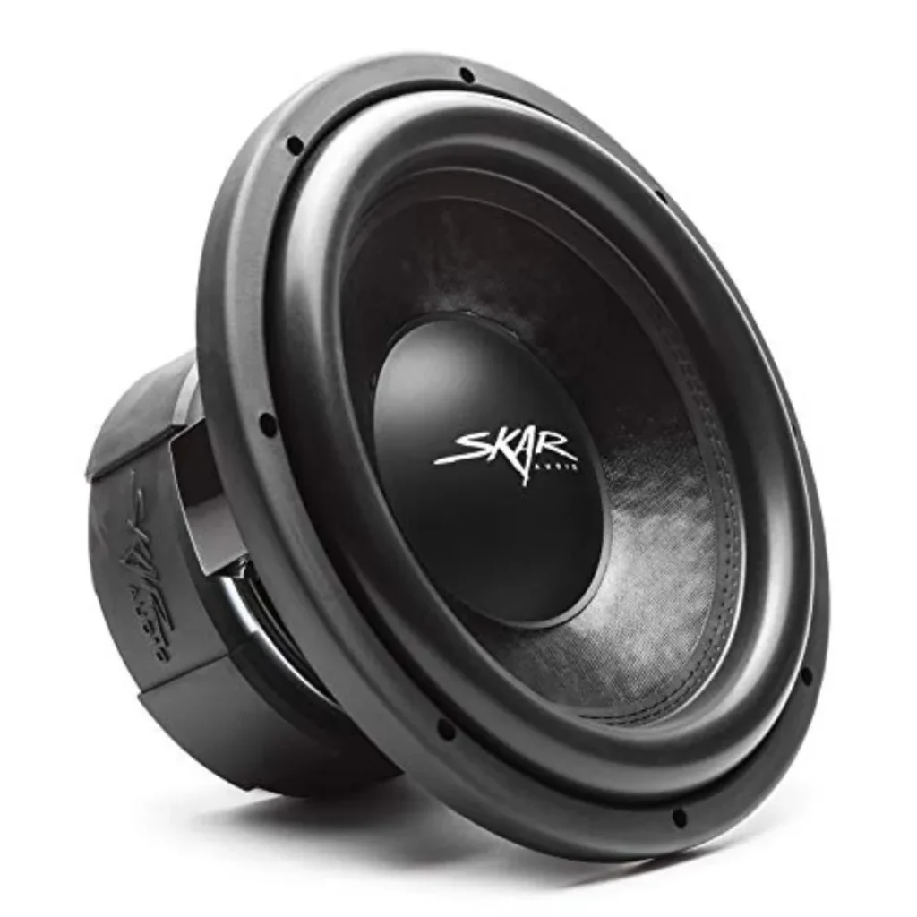 Car audio subwoofer enclosed enclosures, polypropylene cone, black,