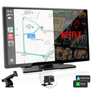 Car dashboard mount, ABS plastic, black, 9-inch CarPlay