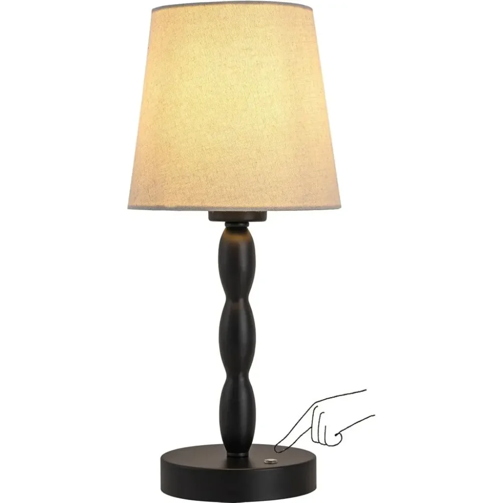 CASTLELIE Portable CordlTable Lamp,Touch Desk Lamp Rechargeable Battery