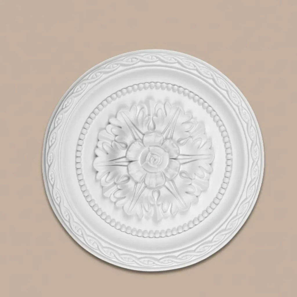 Ceiling Medallion European Design Round Ceiling Medallion Home Decor Easy to Install Waterproof for Living Room