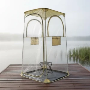 Clear PVC Viewing Shelter Portable Clear View Dome Tent 1 Person Sports Enclosure Keeps Warm Outdoor Gear Windproof for Fishing