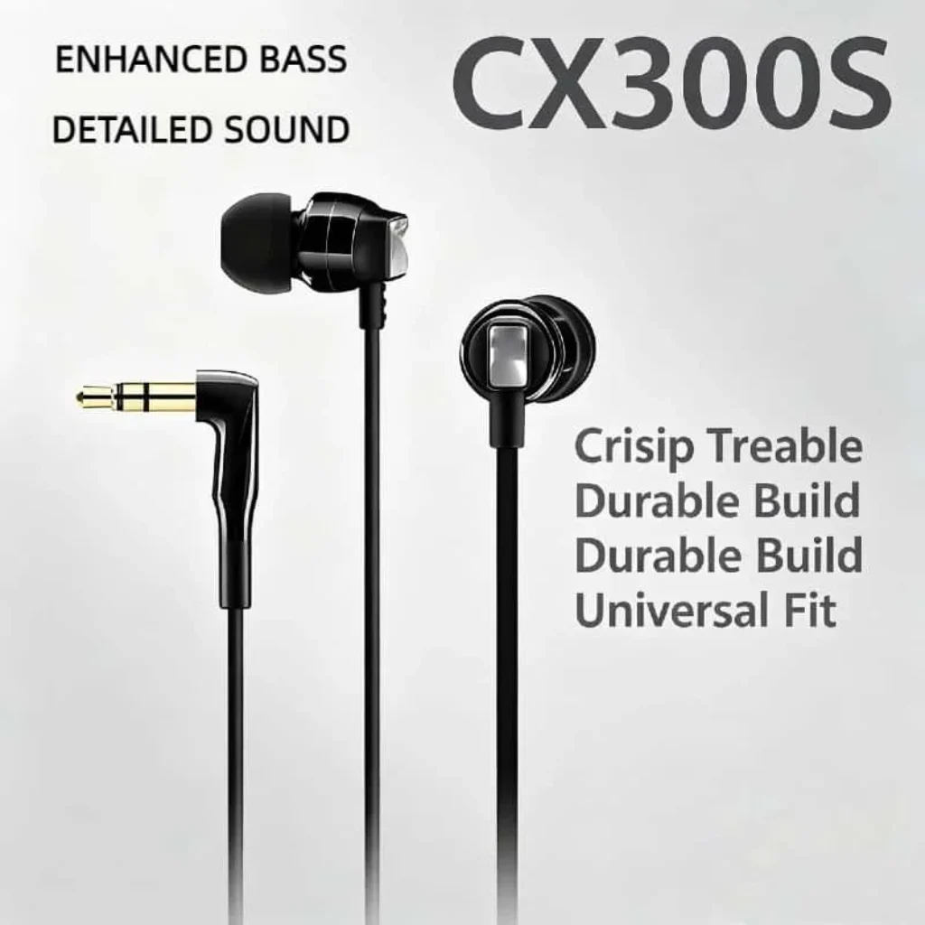 CX300S High Purity Sound Wired In Ear Headphones Gaming Music Noise Isolation Intelligent Control Earphones 2026 New
