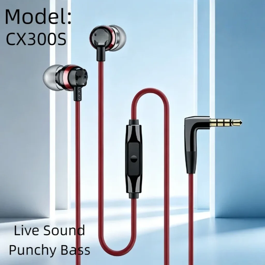 CX300S In Ear Headphones Wired Music Pure Sound Noise Isolation Intelligent Control 2026 New Gaming Comfort Fit