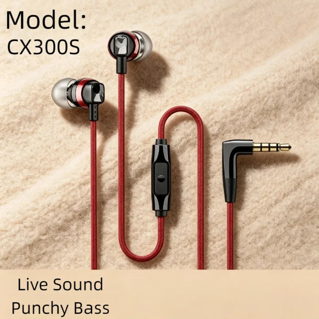 CX300S Noise Isolating In Ear Music Headphones Wired Intelligent Control Pure Sound 2026 New for Gaming Deluxe