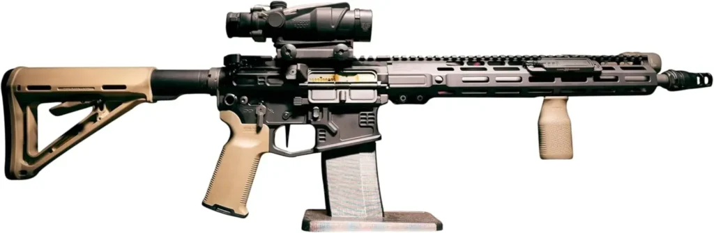 Display Stand for Pistols, AK, AR, MP5, KP9 & More | Rifle Holder Storage Rack (AR 223/556/300)