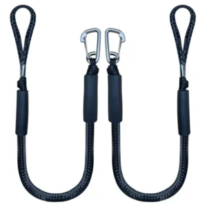Elastic Marine Rope Heavy-Duty Bungee Dock Lines Adjustable Shock Absorbing Tie Downs for Kayak Boat Accessories