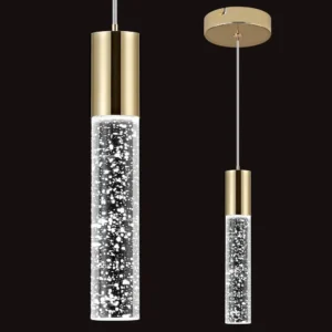 ern Pendant Light, LED Bubble Crystal Kitchen Island Lights ixtures,Mini Single Island Lights Pendant Lighting or Kitchen Island
