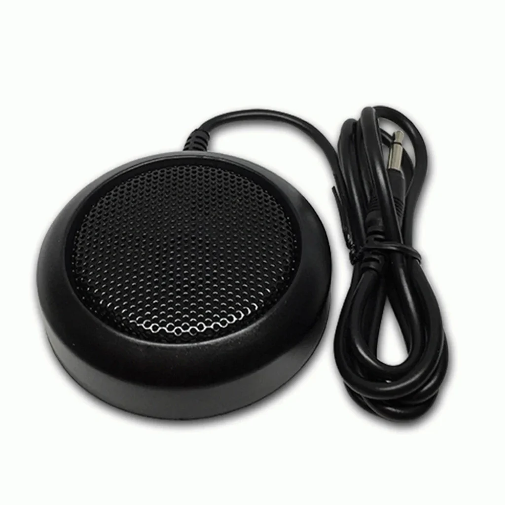 External 3.5mm Speaker Car Audio Black ABS Unit