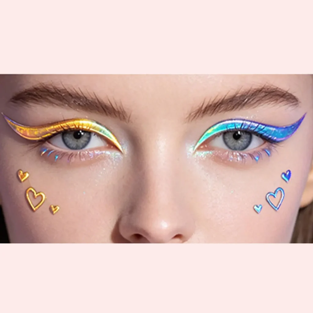 Eye Makeup Stickers Waterproof Eye Decals Adhesive Face