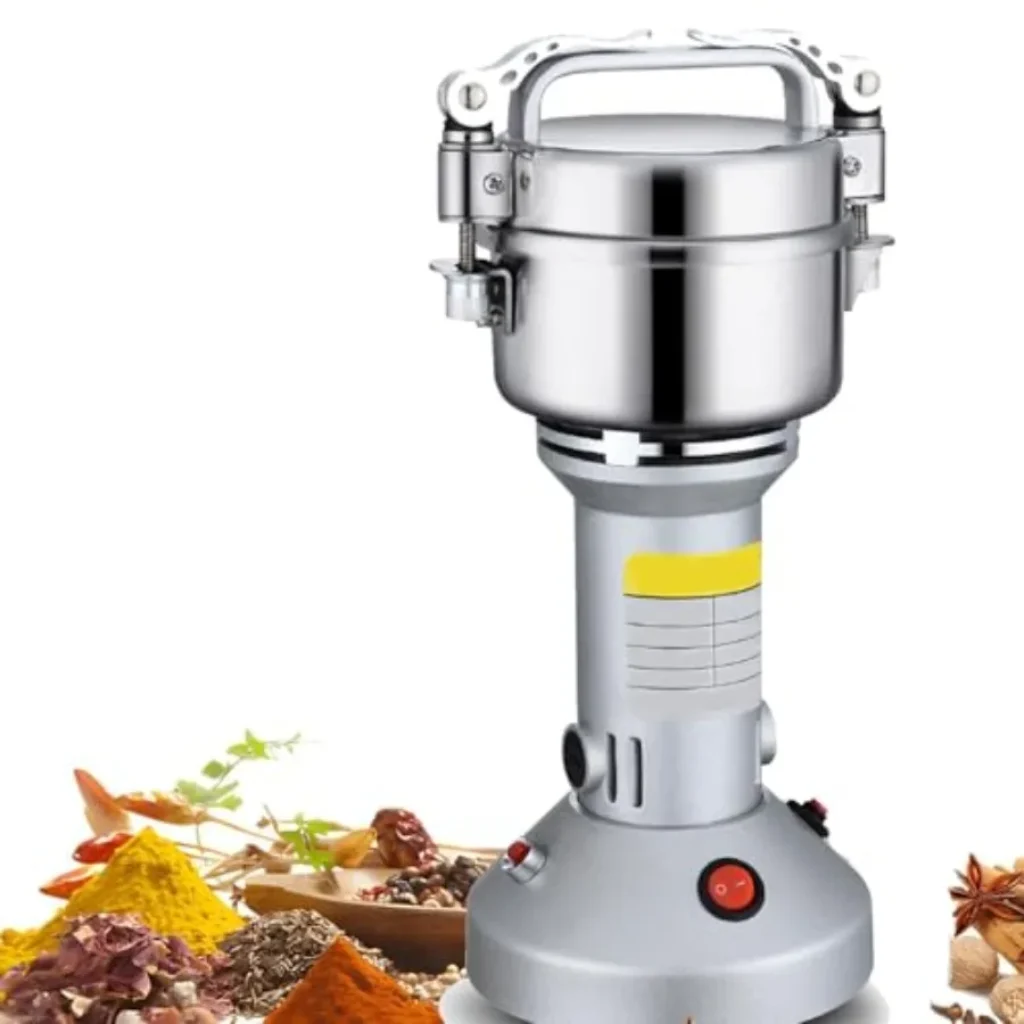 Grain Grinder Mill 250g Electric Stainless Steel Grain Grinder 1480W High-speed Spice Herb Grinder for Corn, Flour, Wheat, Pepp