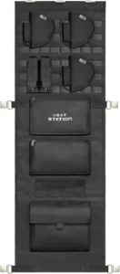 Gun Safe Door Organizer, Molle Panel with Pistol Holders & Mag Pouch, Fits 16.5-22 inch Wide Back Panel