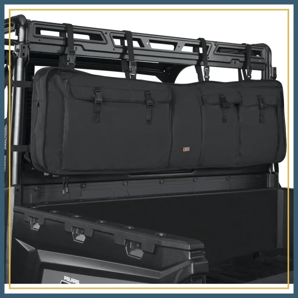 Heavy Duty UTV Double Gun Carrier, QuadGear, Black – Secure Storage for ATV/UTV