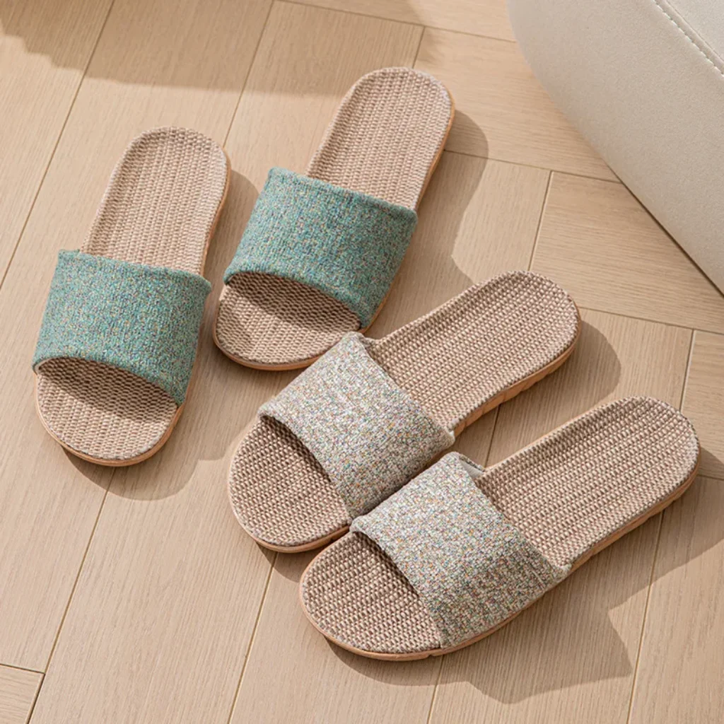 Hemp Casual Women’s Slippers Home Flats Spring Summer