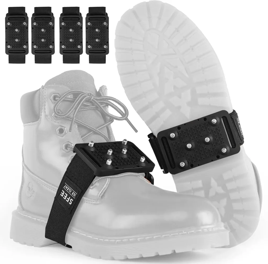 Ice Cleats Crampons Tungsten Studs Shoes Boots, Easy