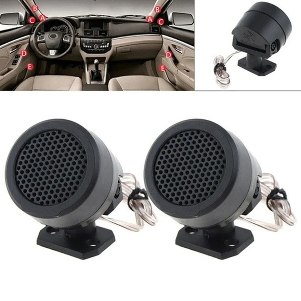 Installation Car Dome Loudspeakers Car Tweeter Speaker System