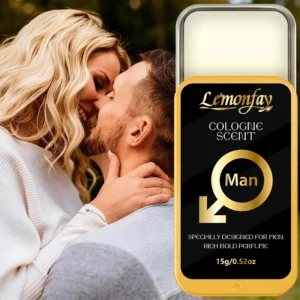 Lemonfay men’s cologne balm, rich long-lasting scent, portable,