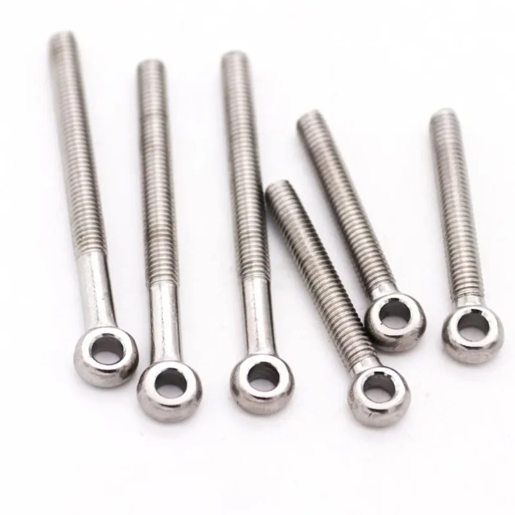M5-M16 GB798 Eye Screw – 304 A2-70 Stainless Steel Metric Thread Loop Circle Hole Bolt Ring