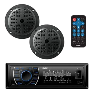 Marine Headunit Receiver Speaker Kit boats: ABS plastic,