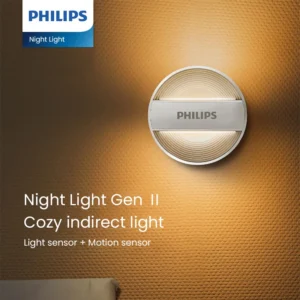 Philips Night Light Motion Sensor Night Light with Dual Induction (Light + PIR) 15s Auto On/Off for Hallway Stair Bedroom